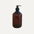 Pumpflaska amber 500 ml