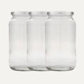 Glasburkar med lock – 3-pack